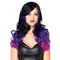 Leg Avenue-Allure Multi Color Wig Black/Purple - Двухцветный парик, розово-фиолетовый