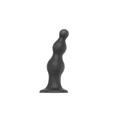 Анальная ёлочка насадка для страпона Strap-On-Me Dildo Plug Beads, 15,8х4,8 см размер XL