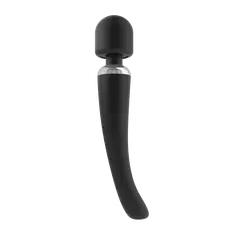 Dorcel Megawand Gold потужний вібромасажер 160 режимів, що перезаряджається, 29.5х5.5 см (чорний)
