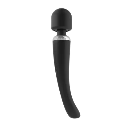 Dorcel Megawand Gold потужний вібромасажер 160 режимів, що перезаряджається, 29.5х5.5 см (чорний)