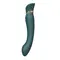 Zalo Queen Set Pulse Wave Clit Stim - Преміальний вібратор для клітора з насадкою для вакуумної стимуляції, 21.6х3.5 см (смарагдовий)