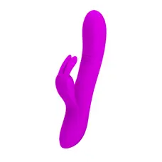 Pretty Love Dylan Vibrator Purple - вібратор кролик з функцією, що імітує стимуляцію пальчиком, 21х3.5 см (фіолетовий)