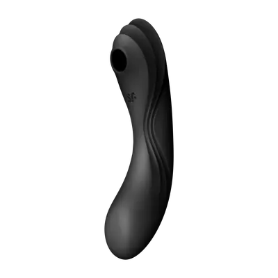 Satisfyer Curvy Trinity 4 - Вакуумний вібратор, 17х4.2 см (чорний)