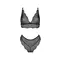 Комплект Passion AMBERLY SET black, XXL/XXXL