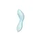 Satisfyer Curvy Trinity 5 - Вакуумний стимулятор з вібрацією, 16.5х4.6 см (блакитний)
