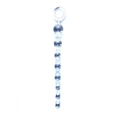 Boss Jelly Anal Beads Clear - анальний ланцюжок, 26х2.8 см (прозорий)