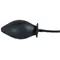 Orion True Black Inflatable Anal Plug – надувна силіконова анальна пробка, 11,5х4.5-9 см (чорний)