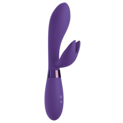 Pipedream OMG Bestever Silicone Vibrator - Ввибратор-кролик с ушками, 21 см (фиолетовый)