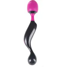 Adrien Lastic Symphony – потужний вібромасажер з дуже гнучкою головкою 21х3.7 см (чорний з рожевим)