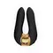 Shunga - Aiko Intimate Massager - Вібромасажер, 10.8х6.5 см (чорний)