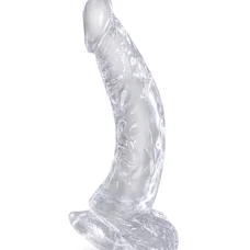 Pipedream King Cock 7.5 In Cock w Balls - Реалистичный фалоимитатор на присоске, 17.1х3.8 см, (прозрачный)