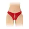 Fashion Secret Sophie Red - трусики з перлами та доступом, S-L (червоні)