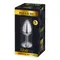 Металева анальна пробка з кристалом Alive Mini Metal Butt Plug, 7х2.8 см (рожева)