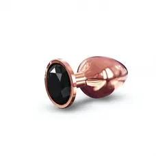 Dorcel Diamond Plug L металева анальна пробка із кристалом, 9.5х4.1 см (чорний)