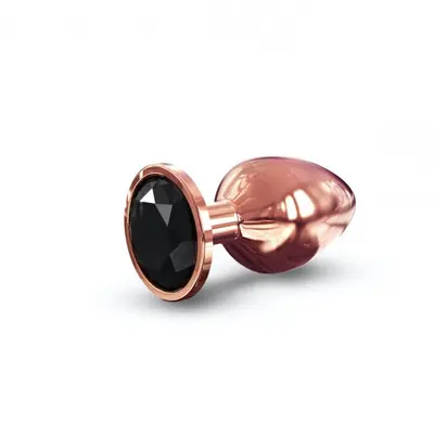 Dorcel Diamond Plug L металева анальна пробка із кристалом, 9.5х4.1 см (чорний)