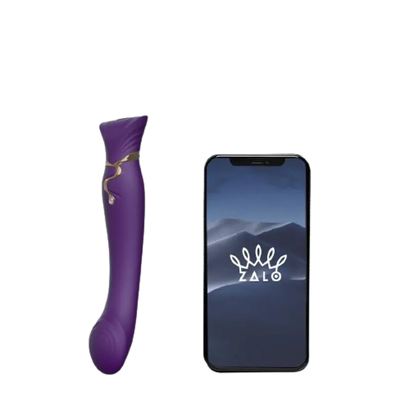 Zalo Queen Set Pulse Wave Clit Stim - Премиальный вибратор для клитора с насадкой для вакуумной стимуляции, 21.6х3.5 см (фиолетовый) Zalo Queen Set Pulse Wave Clit Stim - Премиальный вибратор для клитора с насадкой для вакуумной стимуляции, 21.6х3.5 см (фиолетовый)