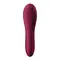 Satisfyer Dual Crush - Вакуумный клиторальный стимулятор двусторонний, 17.5х3.8 см (бордовый)