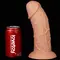 LoveToy Realistic Curved Dildo Flesh 9.5'' - Реалістичний фалоімітатор на присосці, 24х6.6 см