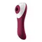 Satisfyer Dual Crush - Вакуумный клиторальный стимулятор двусторонний, 17.5х3.8 см (бордовый)