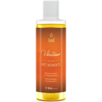 Amor Vibratissimo Hot Moments - Масажне масло с согревающим эффектом, 100 мл