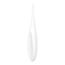 Satisfyer Twirling Fun White точечный вибратор для клитора, 17.5х3.2 см (белый)