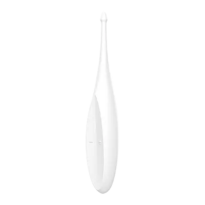 Satisfyer Twirling Fun White точечный вибратор для клитора, 17.5х3.2 см (белый)