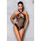 Amanda Body Passion - Сітчастий боді з халтером Amanda Body, чорне (XXL/XXXL)
