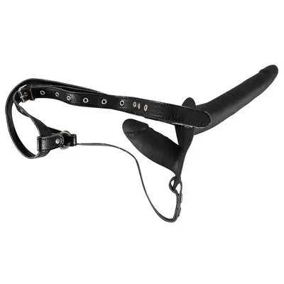 Подвійний страпон Double Strap On, 15 см