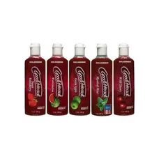 Doc Johnson GoodHead, змазка-гель для орального сексу, набір 5х29 мл (полуниця, вишня, кавун, м'ята, яблуко)