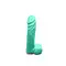 Чистий Кайф Turquoise size L - Крафтове мило-член з присоскою, 16,5 х3,8 см (бірюзовий)