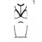 Passion Shelly Bra - Бюстгальтер-стрепи з чокером, L/XL (чорний)