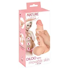 Orion NS Dildo with movable skin - Релистичный фаллоимитатор, 18,7 см (телесный)