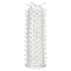Toy Joy Seduction Sleeve Clear - Насадка на пенис с шипиками, 11х2.5 см