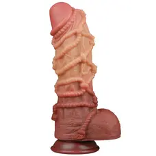 Фалоімітатор Dual-Layered Silicone Cock With Rope 10.5", 27 см