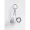 Feral Feelings - Брелок в виде настоящих наручников (белый)