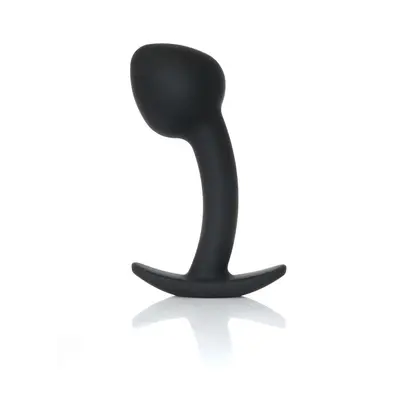 Анальна пробка Boys of Toys Silicone Black Curved Plug - розмір L