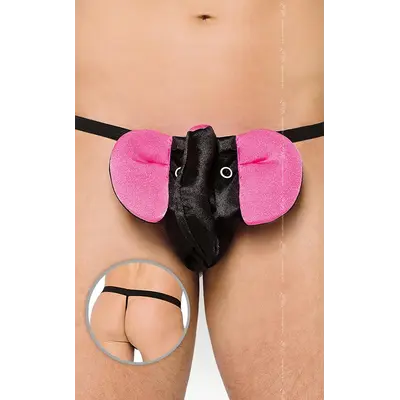 SoftLine - Thong 4445 - Трусы мужские, S-L (розовые с чёрным)