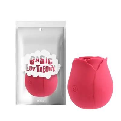 Chisa Rose Petal (Rose Red) - Вакуумный клиторальный стимулятор, 5,8 см (красный)