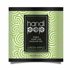 Смаковий гель для орально-мануальних ласк Sensuva Handipop Green Apple, 6 мл (яблуко)