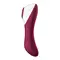 Satisfyer Dual Crush - Вакуумный клиторальный стимулятор двусторонний, 17.5х3.8 см (бордовый)