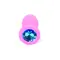 Boss Silikon Plug Jewellery Pink Small - Анальная пробка с кристаллом, 7х2.7 см (розовый с голубым)
