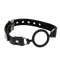 Taboom Open Ring Gag - силіконовий кляп-кільце, (чорний)