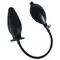 Orion True Black Inflatable Anal Plug – надувна силіконова анальна пробка, 11,5х4.5-9 см (чорний)