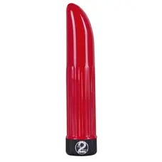 Orion Ladyfinger Red - Классический пластиковый вибратор, 13х2.5 см (красный)