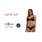 Passion Exclusive - North Set - Комплект білизни ліф та трусики з елементами під латекс, S/M (чорний)