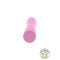 Fuck Green Pink Vegan Vibrator - Вибратор, 17 см (розовый)