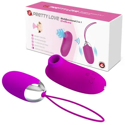 Pretty Love Cornelius Heating Vibrator Purple - Віброяйце, 21,2 см (фіолетовий)