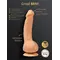 Gvibe Greal Mini - Мини-версия реалистичного вибратора из Bioskin, 13х3,2 см (телесный)