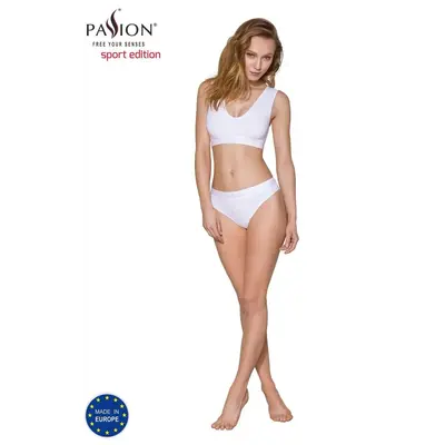 Passion PS005 Top - Спортивний топ з еластичної бавовни, S (білий)