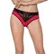 Passion PS001 Panties - Трусики з широкою резинкою та мереживом (червоні, розмір S)